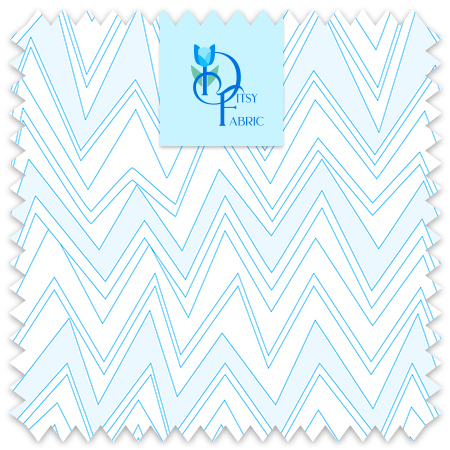 Wacky Chevron Zig Zag Black and White.